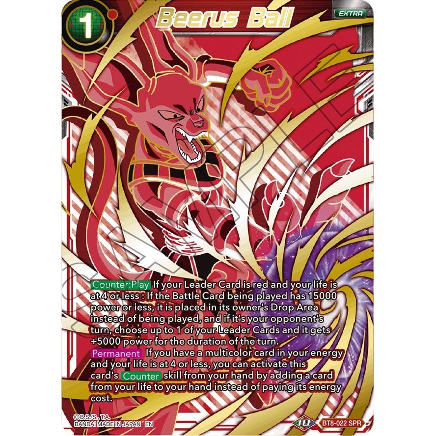 Image for Beerus Ball (SPR) (BT8-022) (DBS-B08) - Dragon Ball Super: Masters
