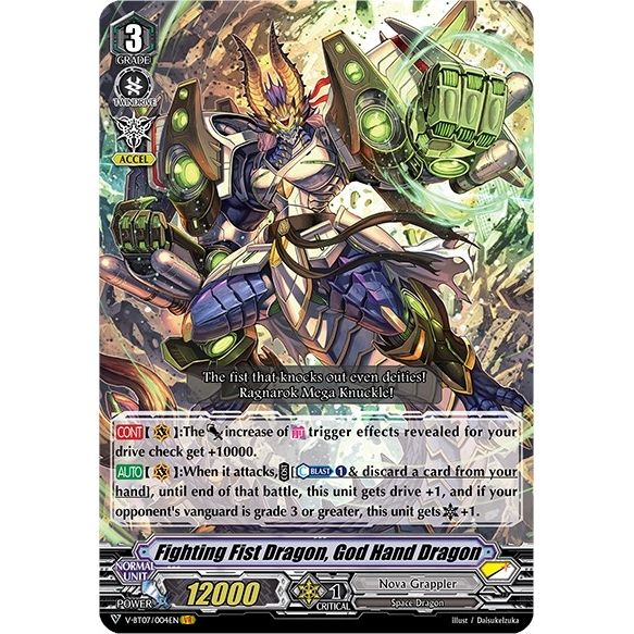 Image for Fighting Fist Dragon, God Hand Dragon (V-BT07/004EN) (V-BT07) - Cardfight Vanguard