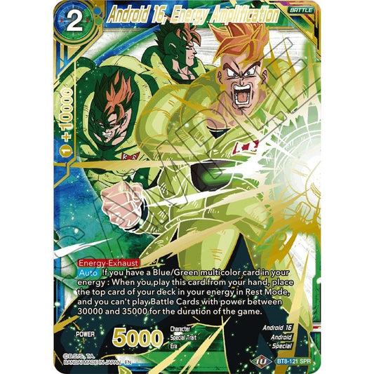 Image for Android 16, Energy Amplification (SPR) (BT8-121) (DBS-B08) - Dragon Ball Super: Masters