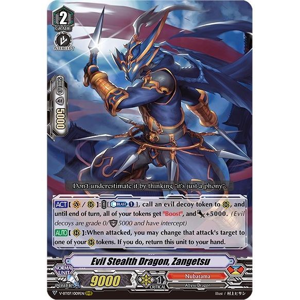 Image for Evil Stealth Dragon, Zangetsu (V-BT07/009EN) (V-BT07) - Cardfight Vanguard