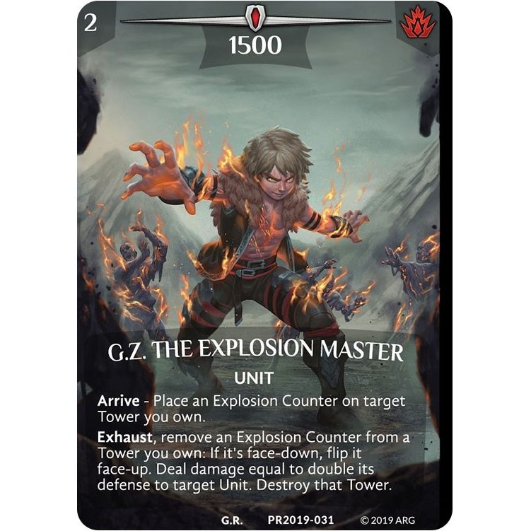 Image for G.Z. the Explosion Master (Full Art) (Non-Foil) (PR2019-031) (PR) - Argent Saga TCG