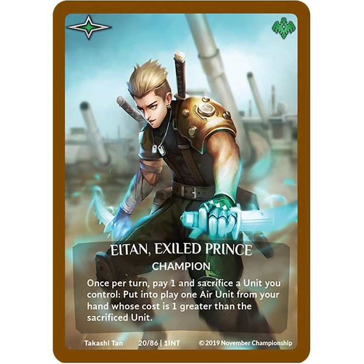 Image for Eitan, Exiled Prince (Bronze Metal Prize Card) (20/86 | 1INT) (PR) - Argent Saga TCG