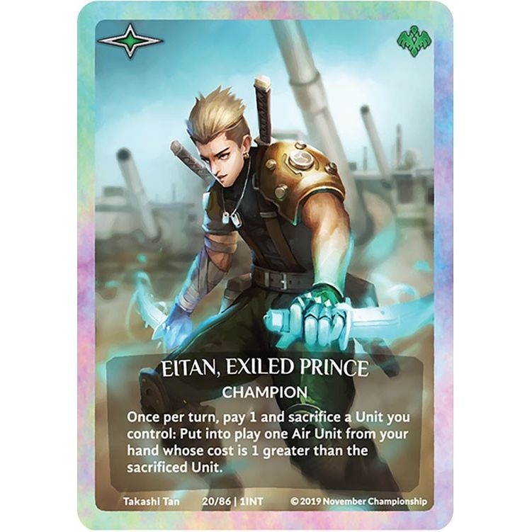 Image for Eitan, Exiled Prince (Rainbow Metal Prize Card) (20/86 | 1INT) (PR) - Argent Saga TCG