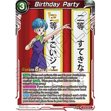 Image for Birthday Party (BT8-020_PR) (DBS-B08PRE) - Dragon Ball Super: Masters