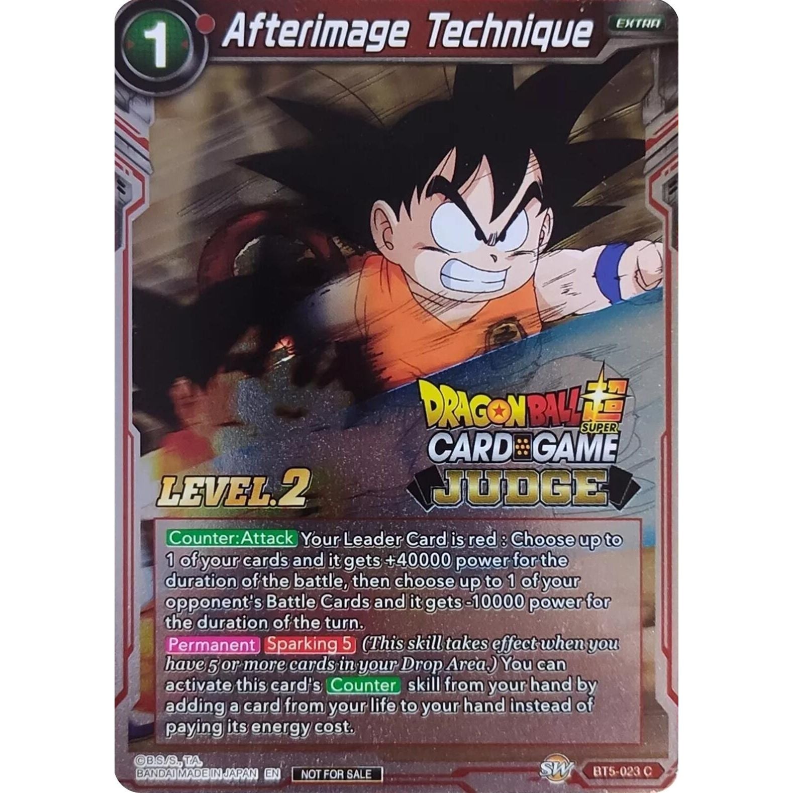 Image for Afterimage Technique (Level 2) (BT5-023) (JPR) - Dragon Ball Super: Masters