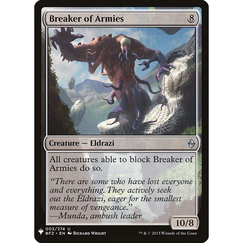 Image for Breaker of Armies (3) (LIST) - Magic: The Gathering