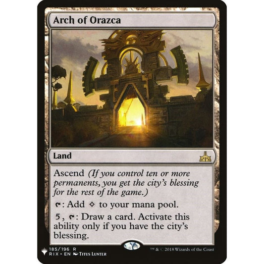 Image for Arch of Orazca (185) (LIST) - Magic: The Gathering