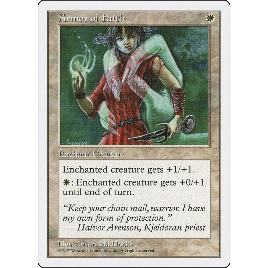 Image for Armor of Faith (5ED) - Magic: The Gathering