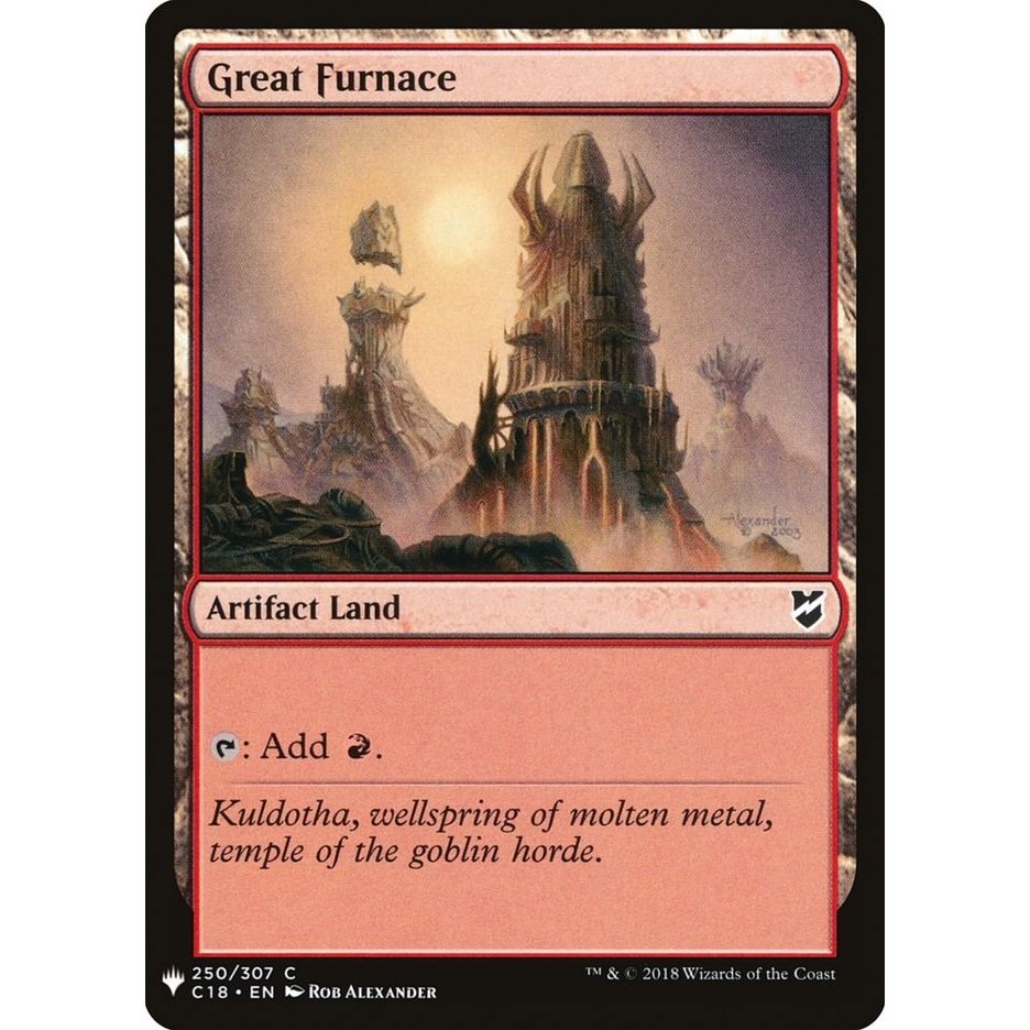 Image for Great Furnace (C18) (250) (LIST) - Magic: The Gathering