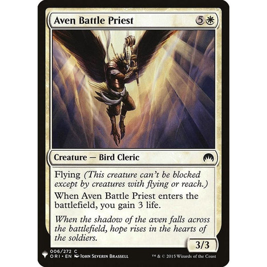 Image for Aven Battle Priest (6) (LIST) - Magic: The Gathering
