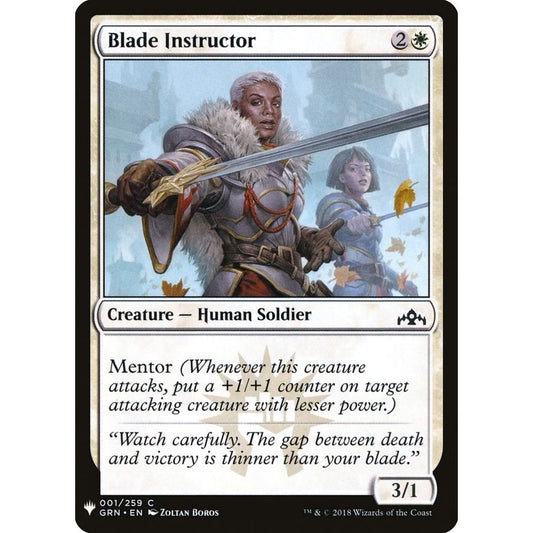 Image for Blade Instructor (1) (LIST) - Magic: The Gathering