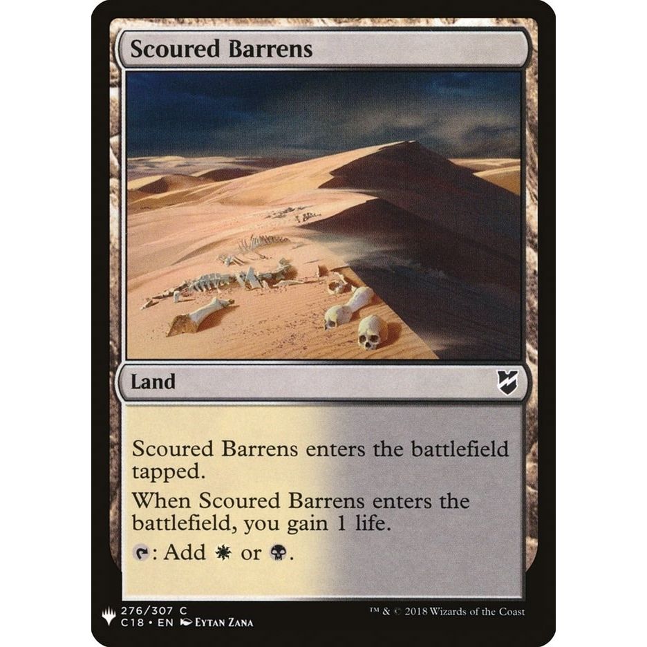 Image for Scoured Barrens (276) (LIST) - Magic: The Gathering