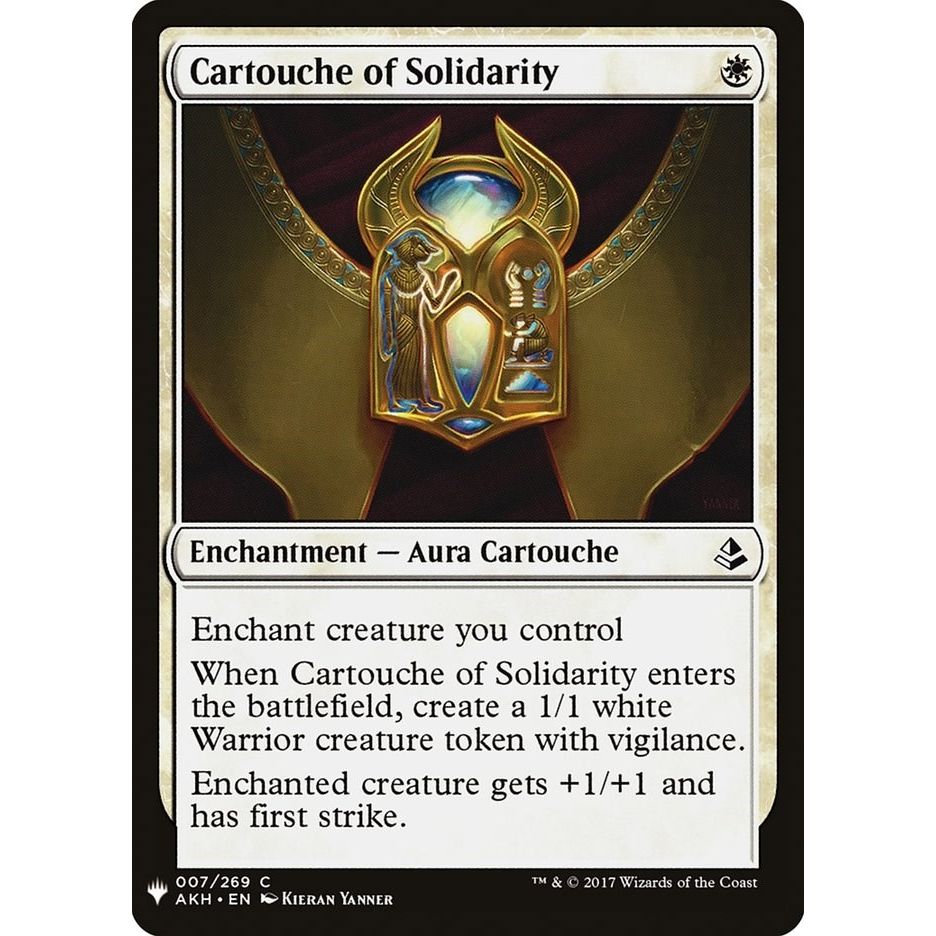 Image for Cartouche of Solidarity (7) (LIST) - Magic: The Gathering