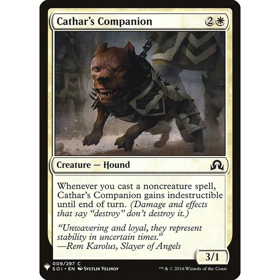 Image for Cathar's Companion (9) (LIST) - Magic: The Gathering