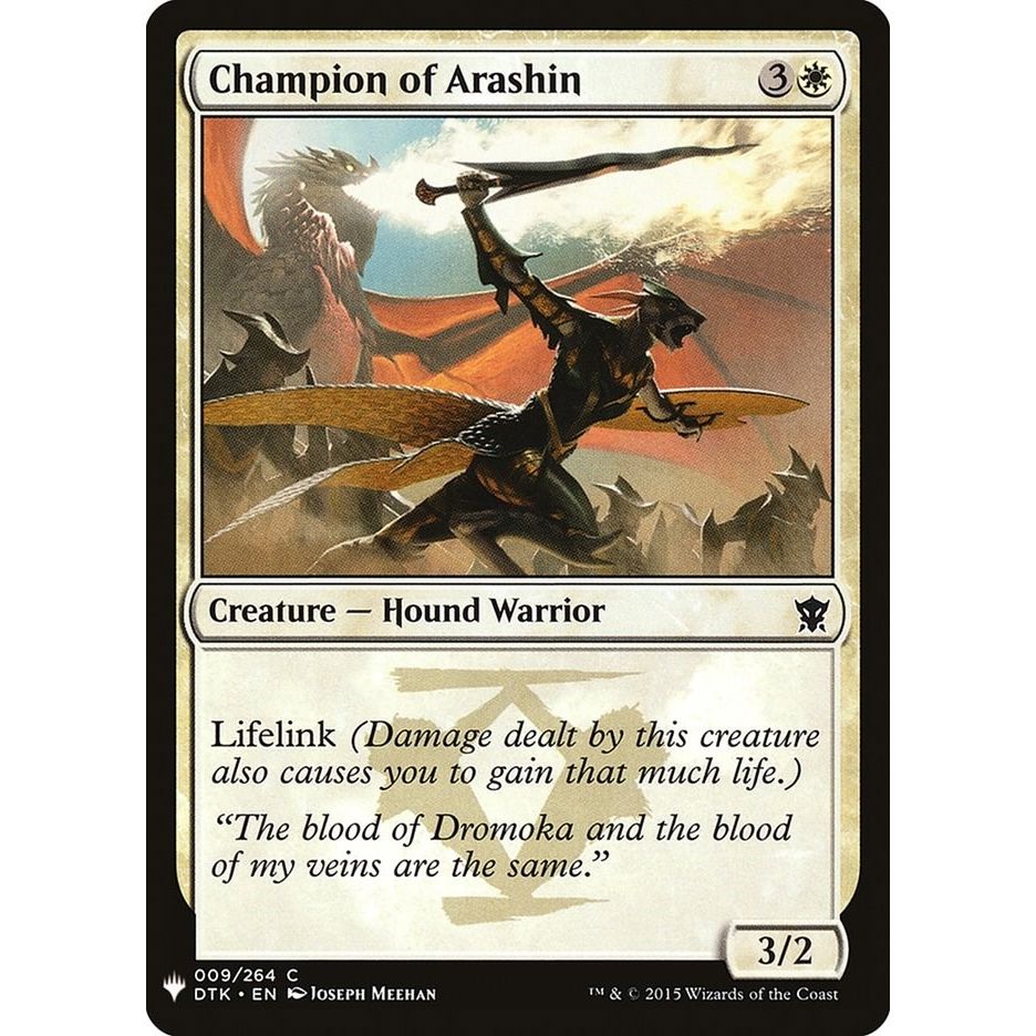 Image for Champion of Arashin (9) (LIST) - Magic: The Gathering