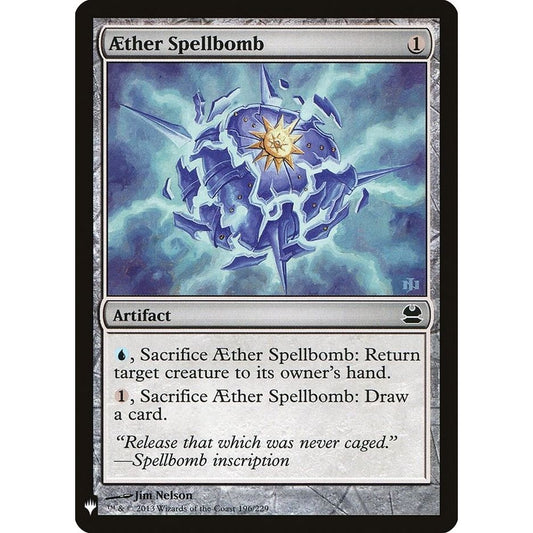 Image for Aether Spellbomb (196) (LIST) - Magic: The Gathering