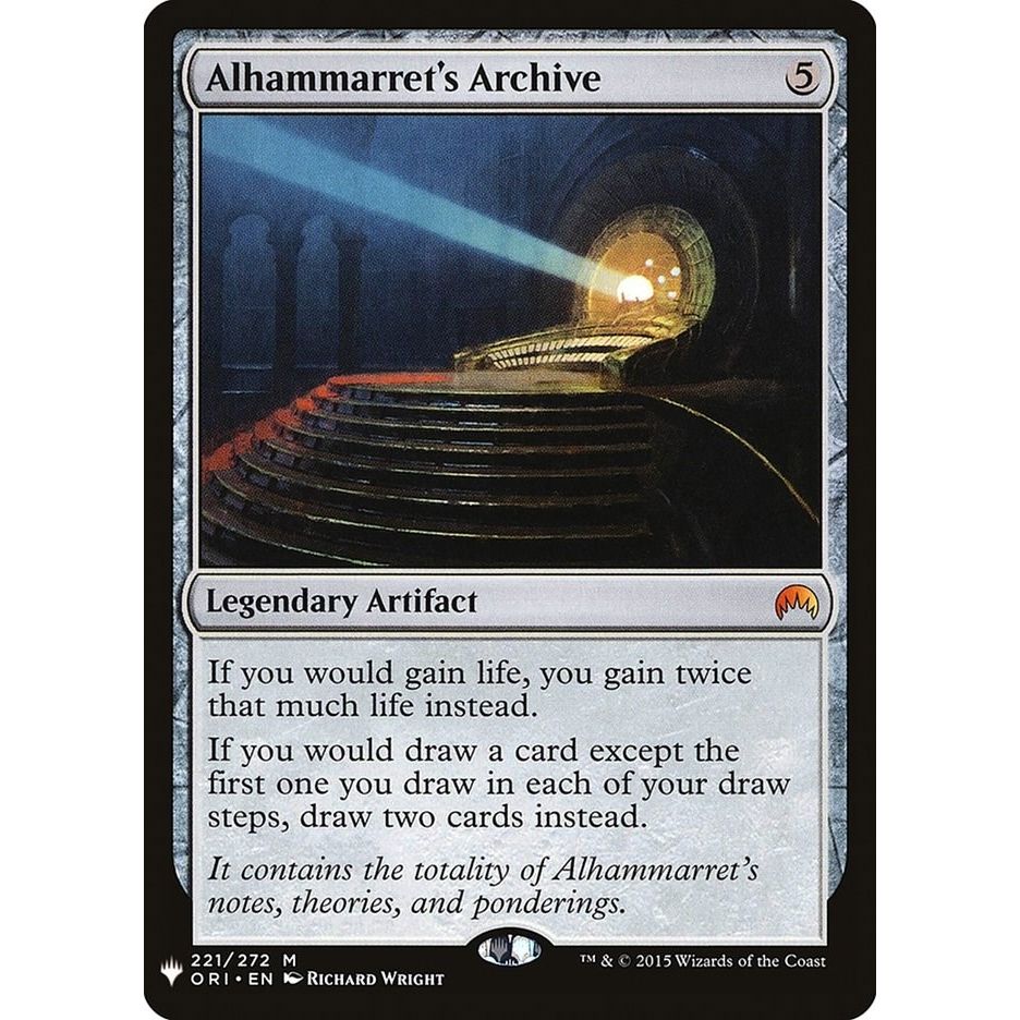 Image for Alhammarret's Archive (221) (LIST) - Magic: The Gathering