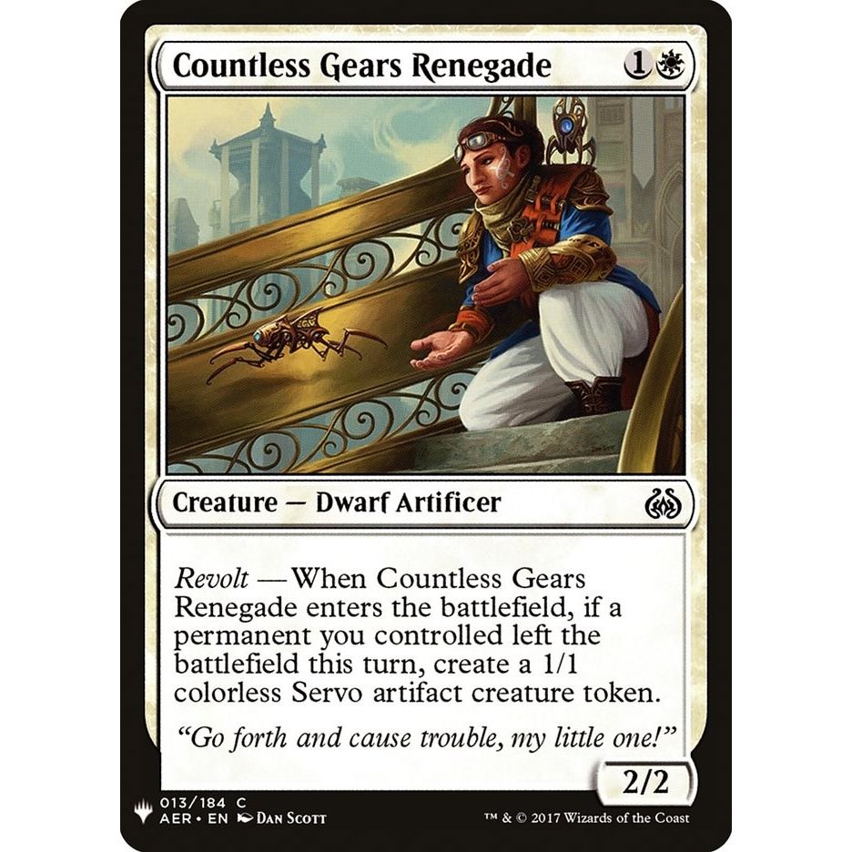 Image for Countless Gears Renegade (13) (LIST) - Magic: The Gathering