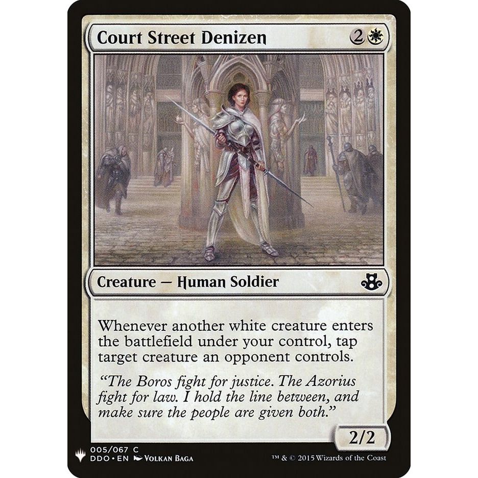 Image for Court Street Denizen (5) (LIST) - Magic: The Gathering