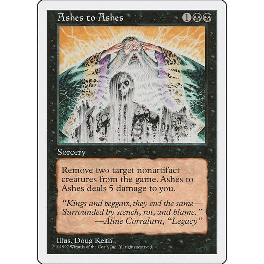 Image for Ashes to Ashes (5ED) - Magic: The Gathering