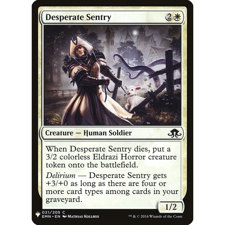Image for Desperate Sentry (21) (LIST) - Magic: The Gathering