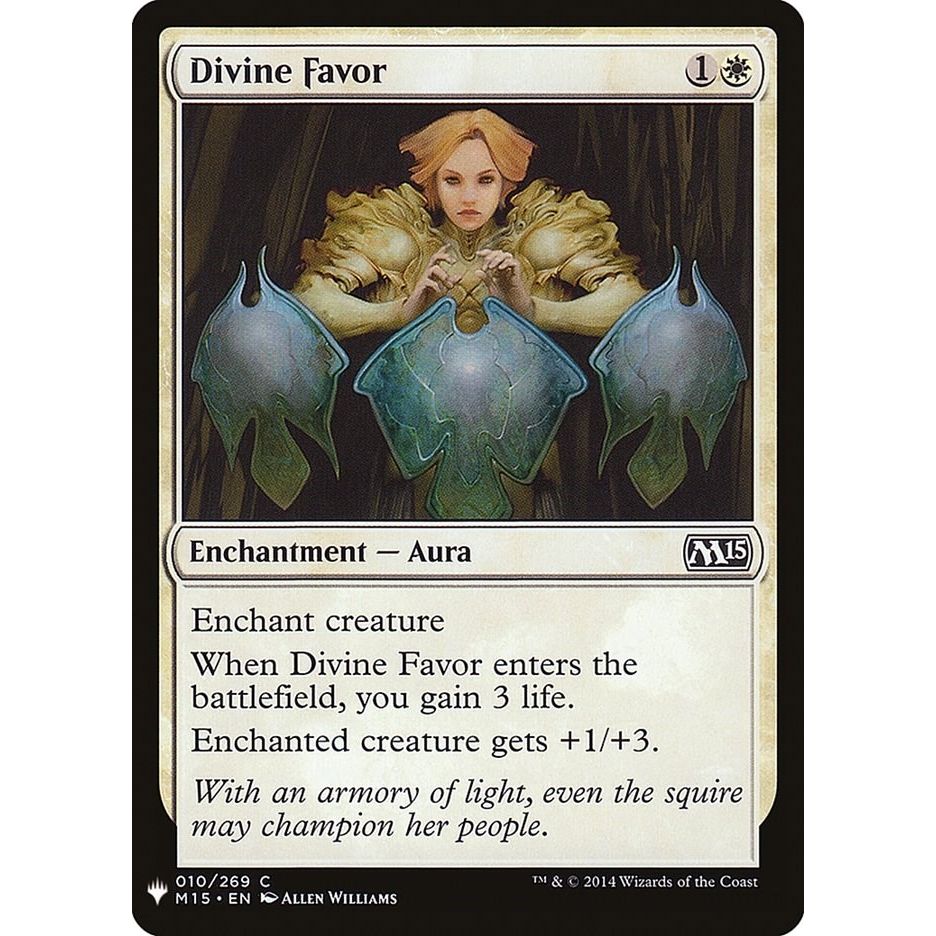 Image for Divine Favor (10) (LIST) - Magic: The Gathering