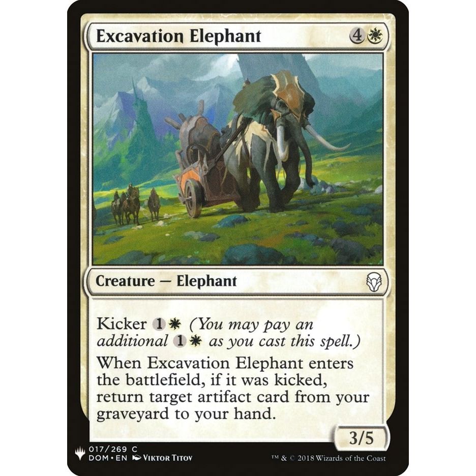 Image for Excavation Elephant (17) (LIST) - Magic: The Gathering