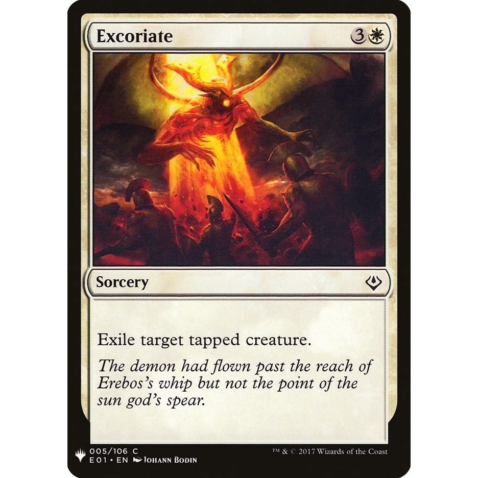 Image for Excoriate (5) (LIST) - Magic: The Gathering