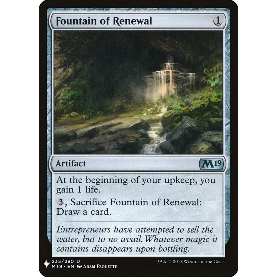 Image for Fountain of Renewal (235) (LIST) - Magic: The Gathering