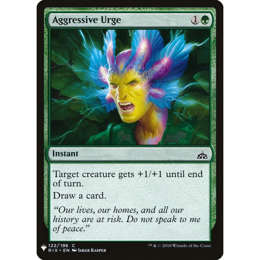 Image for Aggressive Urge (122) (LIST) - Magic: The Gathering