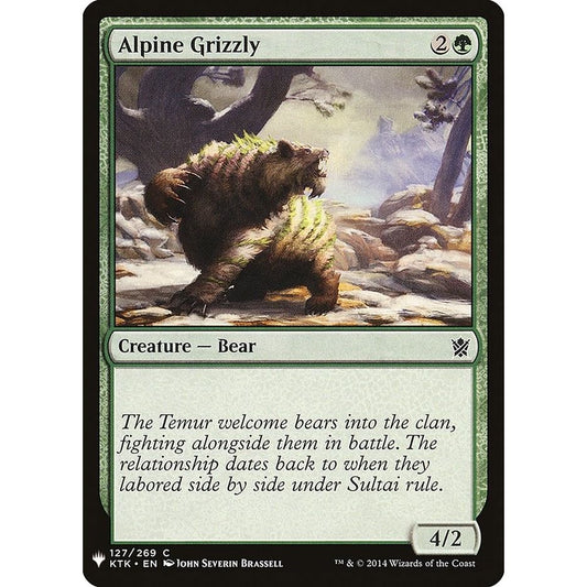 Image for Alpine Grizzly (127) (LIST) - Magic: The Gathering