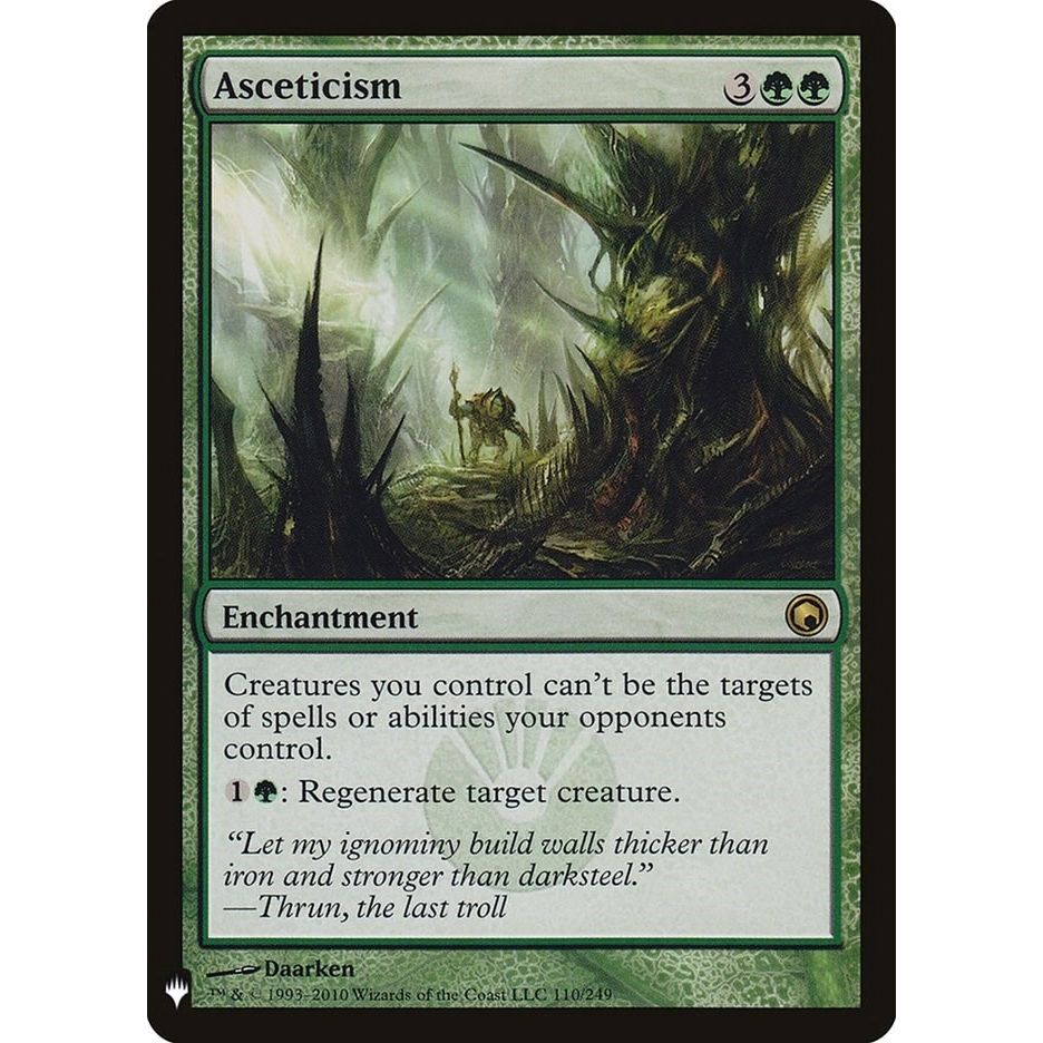 Image for Asceticism (110) (LIST) - Magic: The Gathering