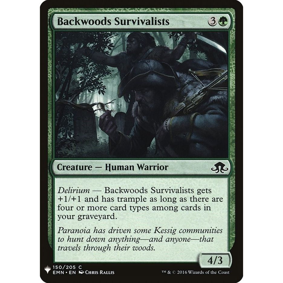 Image for Backwoods Survivalists (150) (LIST) - Magic: The Gathering