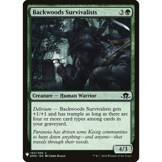 Image for Backwoods Survivalists (150) (LIST) - Magic: The Gathering