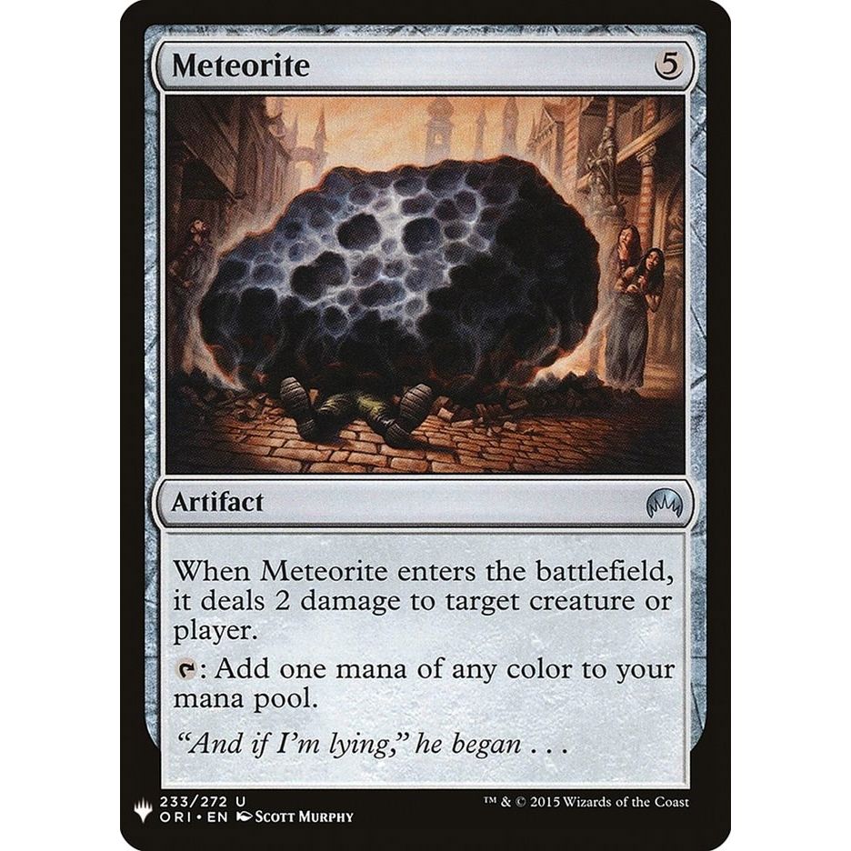 Image for Meteorite (233) (LIST) - Magic: The Gathering