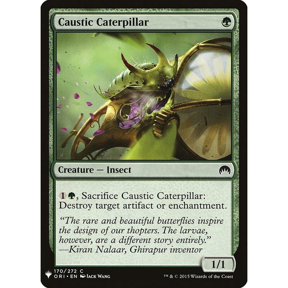 Image for Caustic Caterpillar (170) (LIST) - Magic: The Gathering