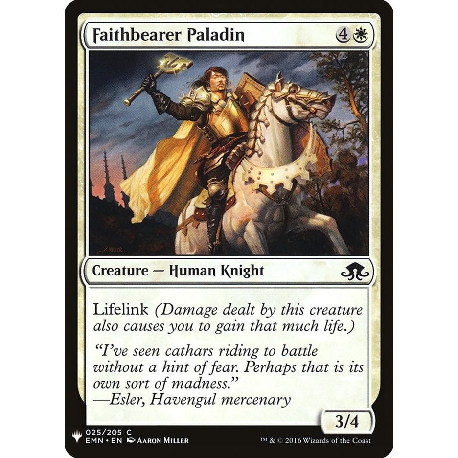 Image for Faithbearer Paladin (25) (LIST) - Magic: The Gathering