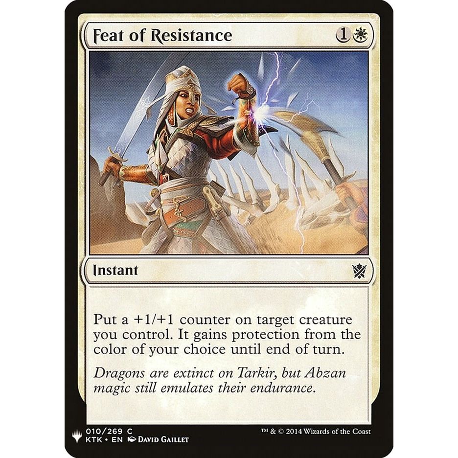 Image for Feat of Resistance (10) (LIST) - Magic: The Gathering