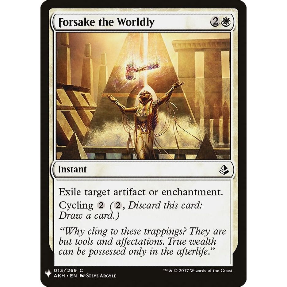 Image for Forsake the Worldly (13) (LIST) - Magic: The Gathering