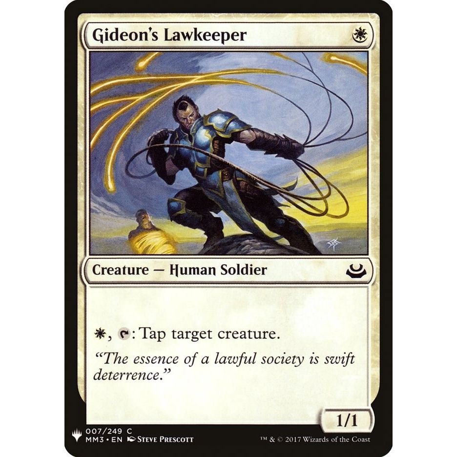 Image for Gideon's Lawkeeper (7) (LIST) - Magic: The Gathering