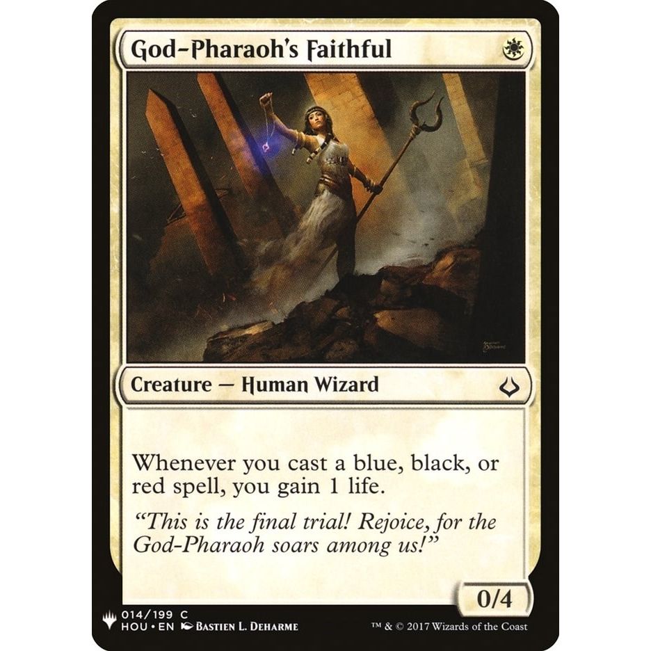 Image for God-Pharaoh's Faithful (14) (LIST) - Magic: The Gathering
