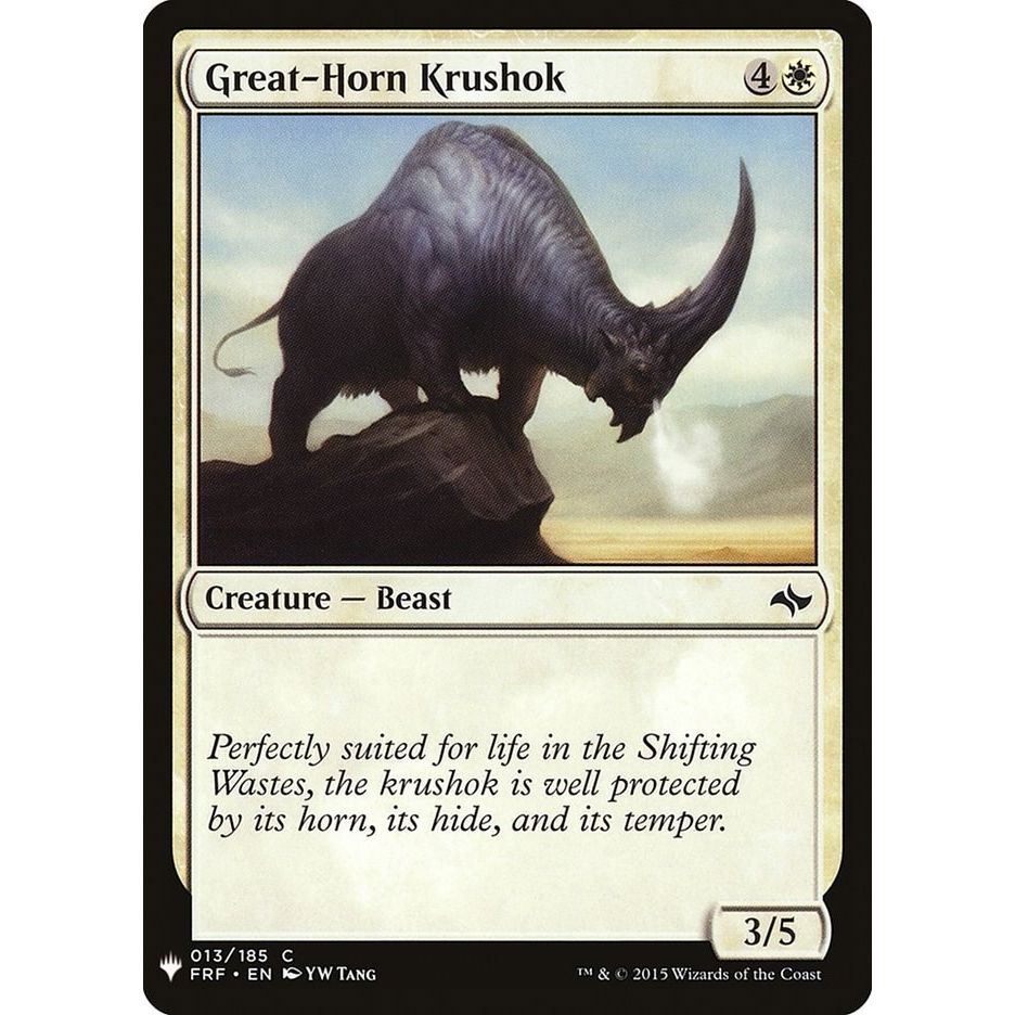 Image for Great-Horn Krushok (13) (LIST) - Magic: The Gathering