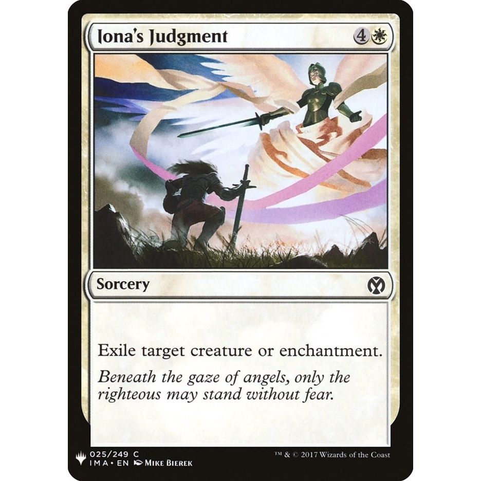 Image for Iona's Judgment (25) (LIST) - Magic: The Gathering