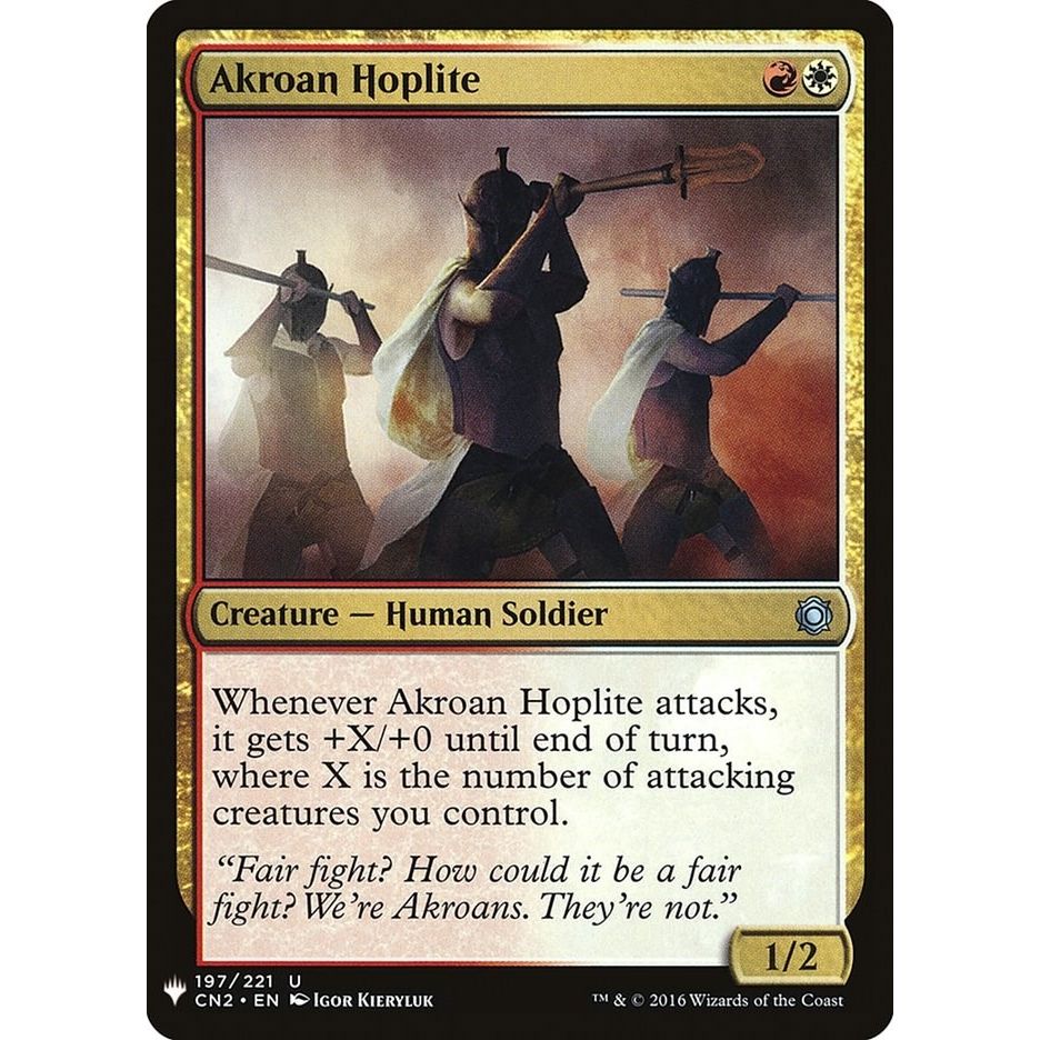 Image for Akroan Hoplite (197) (LIST) - Magic: The Gathering