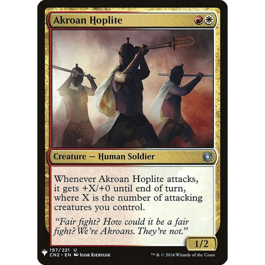 Image for Akroan Hoplite (197) (LIST) - Magic: The Gathering