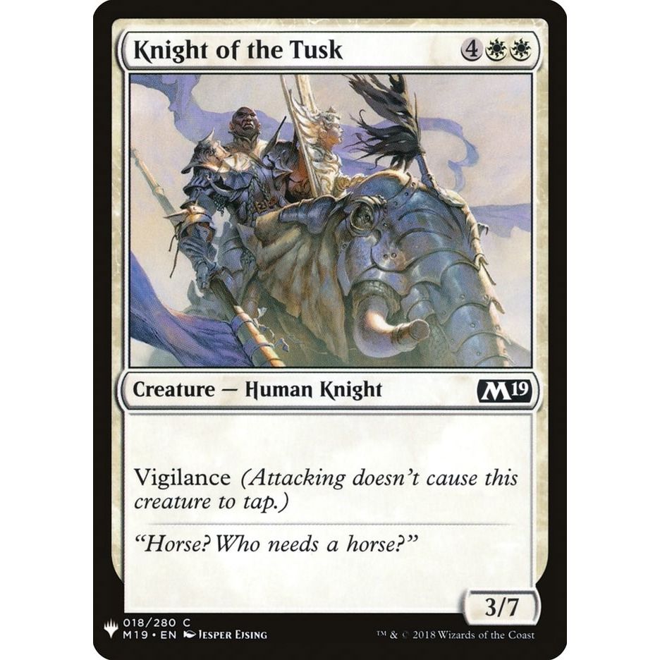 Image for Knight of the Tusk (18) (LIST) - Magic: The Gathering