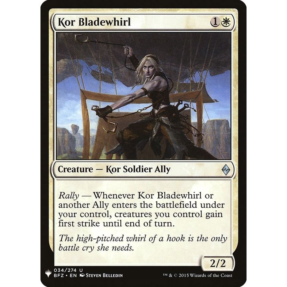Image for Kor Bladewhirl (34) (LIST) - Magic: The Gathering
