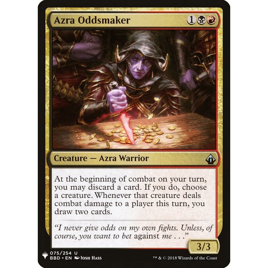 Image for Azra Oddsmaker (75) (LIST) - Magic: The Gathering
