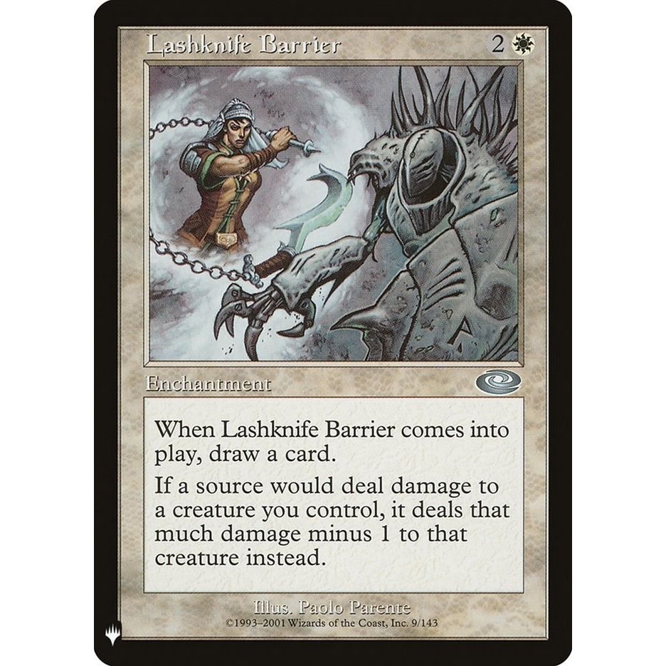Image for Lashknife Barrier (9) (LIST) - Magic: The Gathering