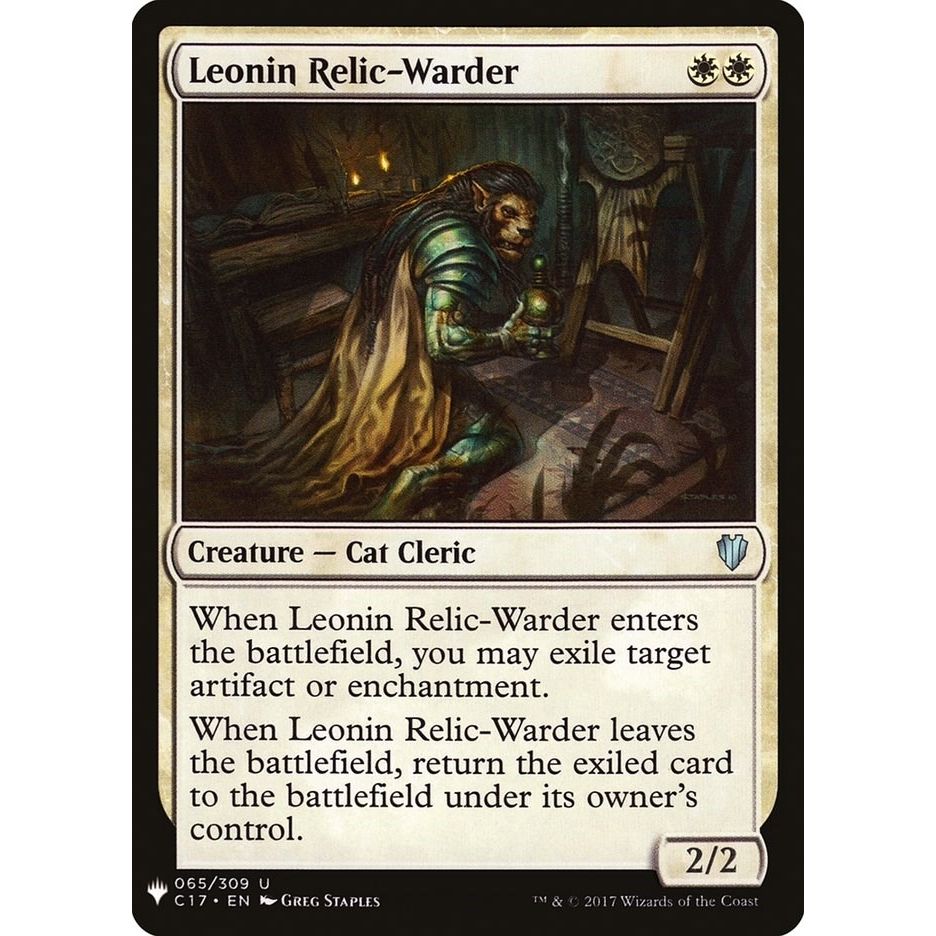 Image for Leonin Relic-Warder (C17) (65) (LIST) - Magic: The Gathering